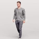 Animated 053-2187 W4 Man Walking