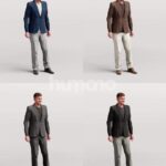 Animated 056-2572 SL3 Man Standing Listening