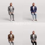 Animated 063-2861 S1 Man Sitting