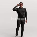 Animated 064-4893 OS1 Man Talking Phone