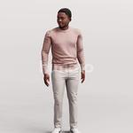 Animated 064-4893 SL2 Man Standing Listening