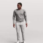 Animated 064-4893 SL2 Man Standing Listening