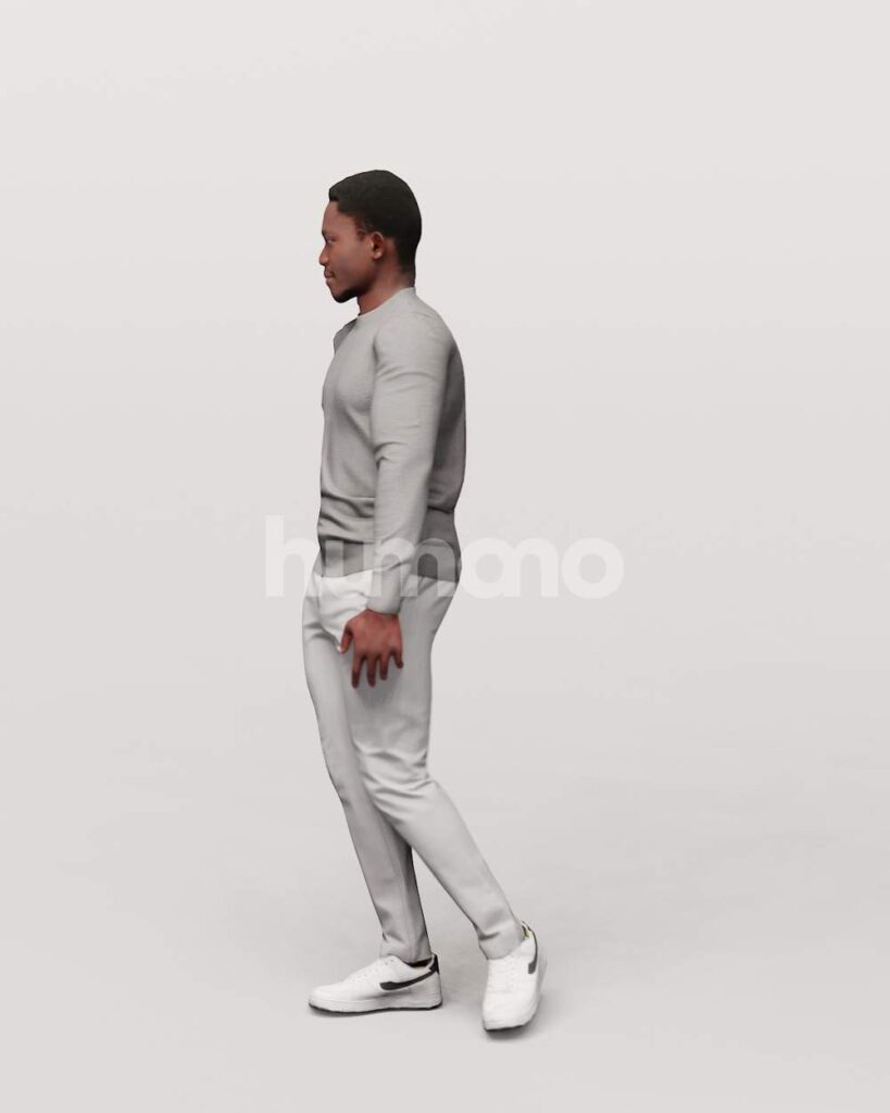 Random Human Moving Animated 064-4893 SM2 Man Moving Around – Humano 3D – 3d People Collections
