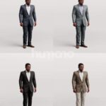 Animated 064-4957 SL1 Man Standing Listening