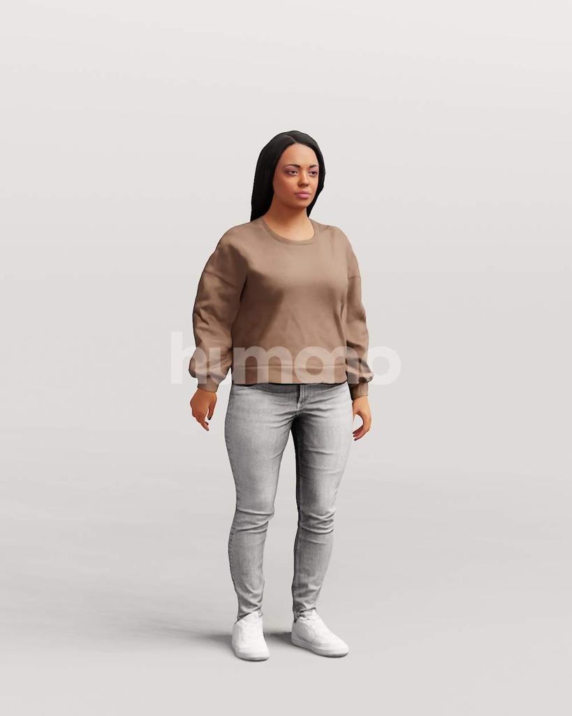 Animated 080-4502 SM1 Woman Moving Around – Humano 3D – 3d People ...