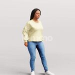 Animated 080-4502 SM1 Woman Moving Around