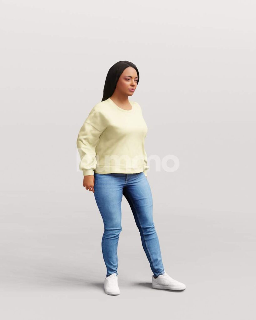 Animated 080-4502 SM1 Woman Moving Around – Humano 3D – 3d People ...