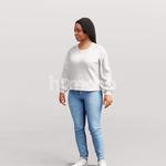 Animated 080-4502 ST1 Woman Sitting