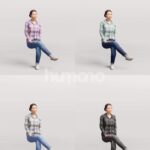 Animated 083-5324 S3 Woman Sitting