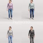 Animated 083-5324 SL2 Woman Standing Listening