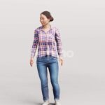 Animated 083-5324 SL2 Woman Standing Listening