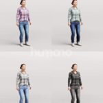 Animated 083-5324 ST5 Woman Standing Talking