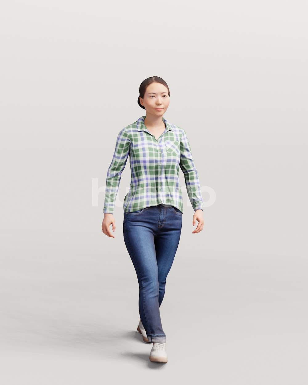 Walk Anim Animated 083-5324 W2 Woman Walking – Humano 3D – 3d People Collections