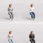 Animated 094-5613 S2 Woman Sitting