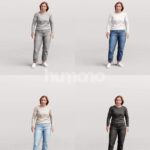 Animated 094-5613 SI4 Woman Standing Idle