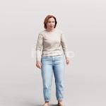 Animated 094-5613 ST4 Woman Standing Talking