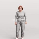 Animated 094-5613 ST4 Woman Standing Talking