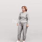 Animated 094-5613 ST4 Woman Standing Talking