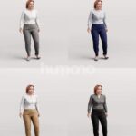 Animated 094-5638 SI3 Woman Standing Idle