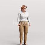 Animated 094-5638 SL1 Woman Standing Listening