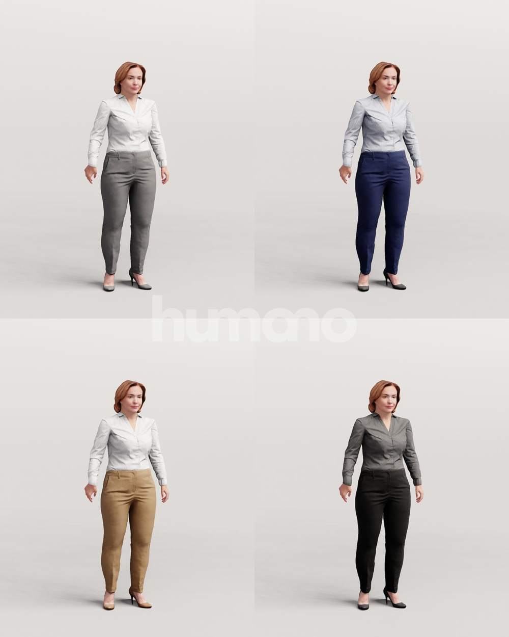Animated 094-5638 SM1 Woman Moving Around – Humano 3D – 3d People ...