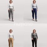 Animated 094-5638 W4 Woman Walking