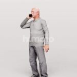 Animated 101-1499 OS1 Man Talking Phone