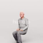 Animated 101-1499 S2 Man Sitting