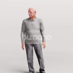 Animated 101-1499 SL2 Man Standing Listening