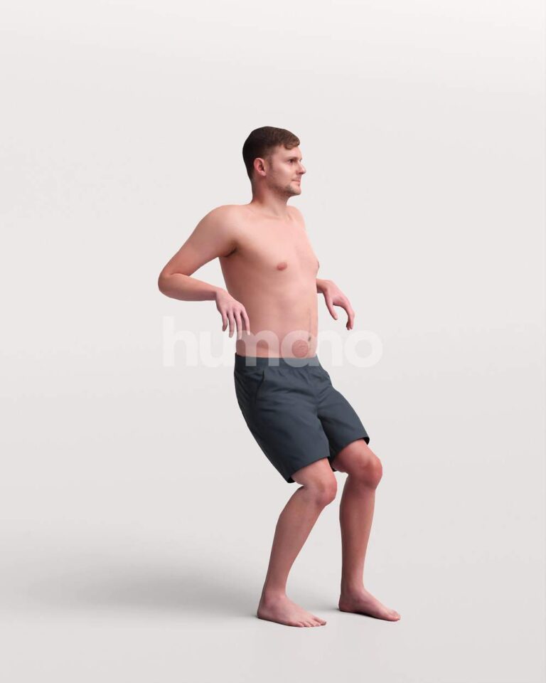 Posed 056-2985 Man – Humano 3D – 3d People Collections